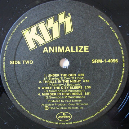Kiss – Animalize (Used vinyl)