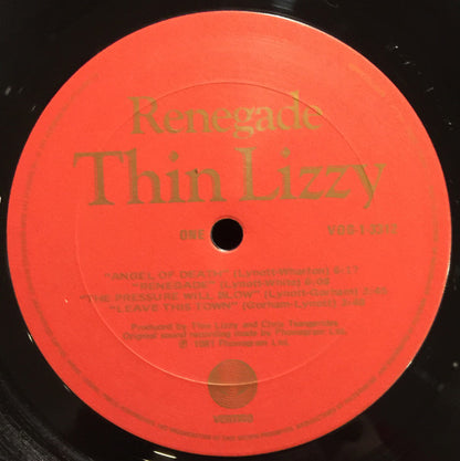 Thin Lizzy – Renegade (Used vinyl)