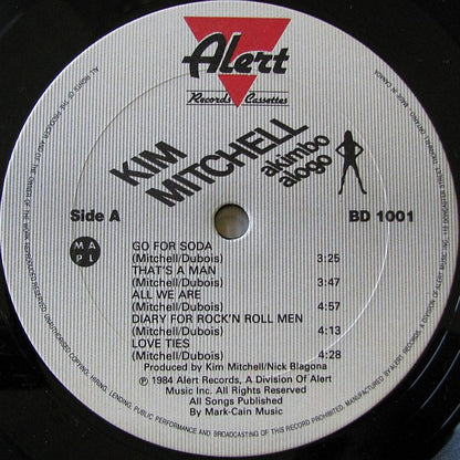 Kim Mitchell – Akimbo Alogo (Used vinyl)