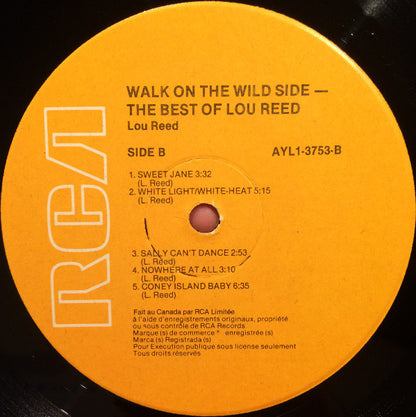 Lou Reed – Walk On The Wild Side - The Best Of Lou Reed (Used vinyl)