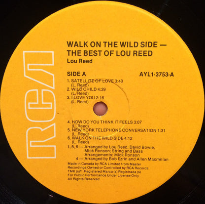 Lou Reed – Walk On The Wild Side - The Best Of Lou Reed (Used vinyl)