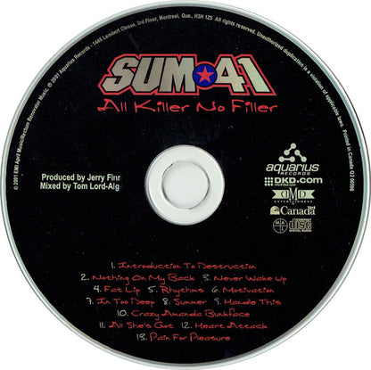 Sum 41 – All Killer No Filler (Used CD)