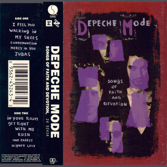 Depeche Mode ‎– Songs Of Faith And Devotion (Used cassette)