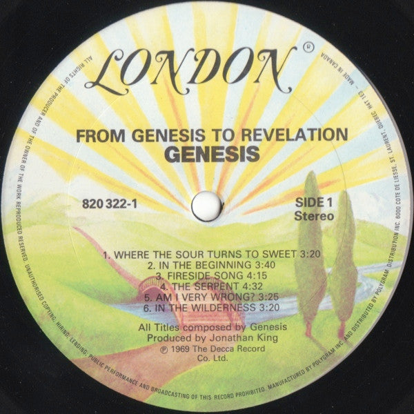 Genesis – From Genesis To Revelation (Used vinyl)