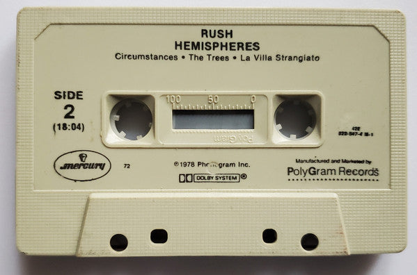 Rush – Hemispheres (Used cassette)