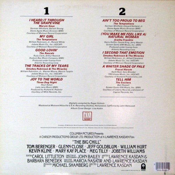 Various – The Big Chill: Music From The Original Motion Picture Soundtrack (Used vinyl)
