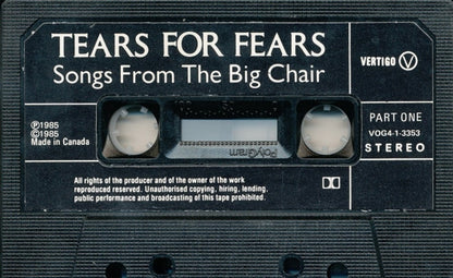 Tears For Fears – Songs From The Big Chair (Used cassette)