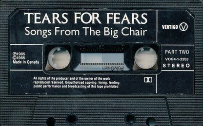 Tears For Fears – Songs From The Big Chair (Used cassette)