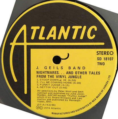 J. Geils Band – Nightmares ...And Other Tales From The Vinyl Jungle (Used vinyl)
