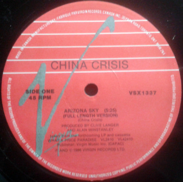 China Crisis – Arizona Sky (Used vinyl)