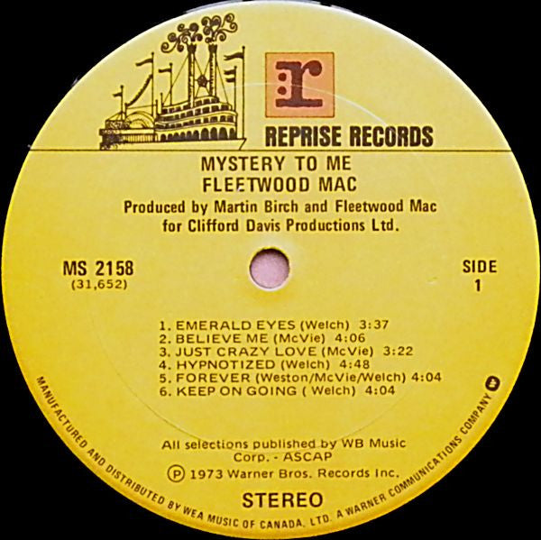 Fleetwood Mac – Mystery To Me (Used vinyl)
