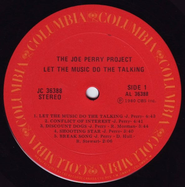 The Joe Perry Project – Let The Music Do The Talking (Used vinyl)