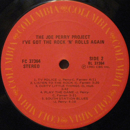 The Joe Perry Project – I've Got The Rock 'N' Rolls Again (Used vinyl)