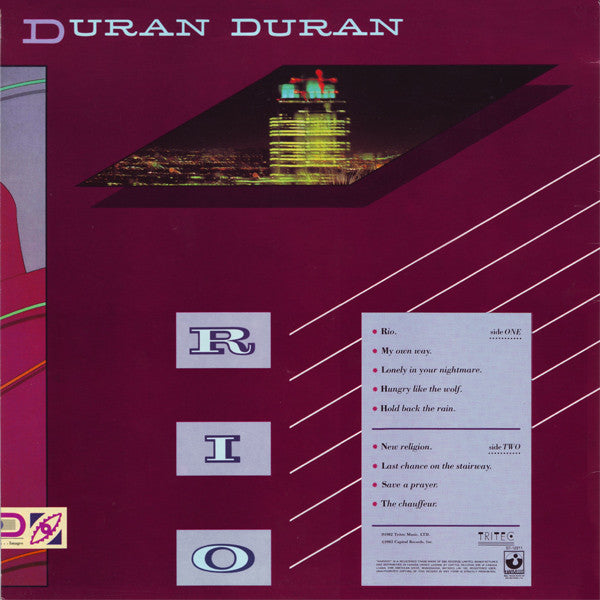 Duran Duran – Rio (Used vinyl)