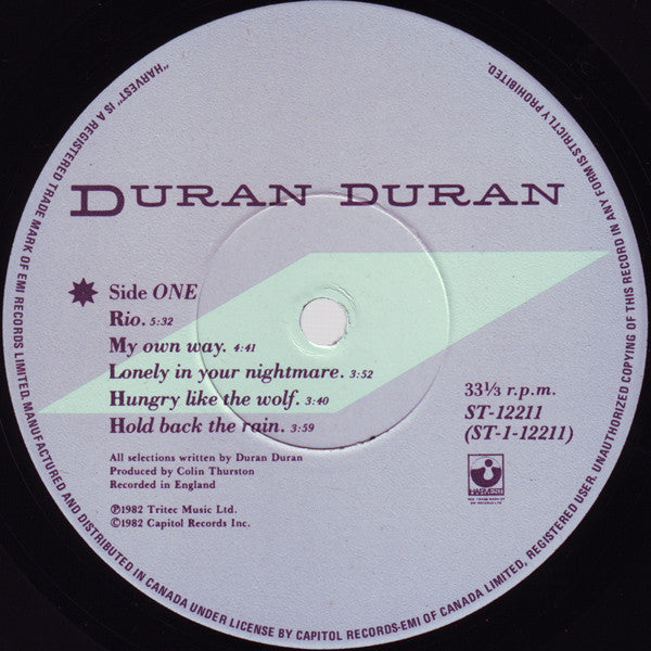 Duran Duran – Rio (Used vinyl)