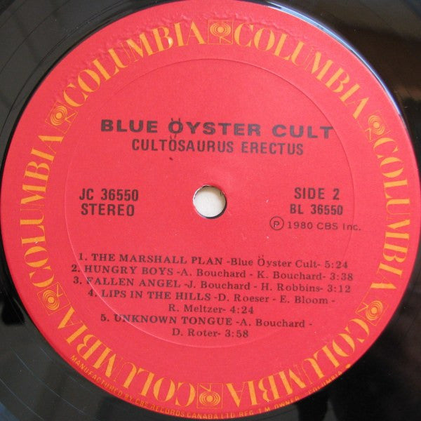 Blue Öyster Cult – Cultosaurus Erectus (Used vinyl)