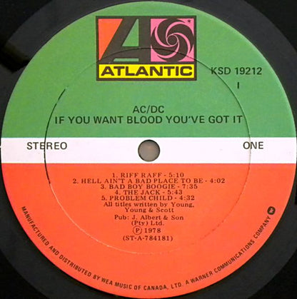 AC/DC – If You Want Blood You've Got It (Used vinyl)