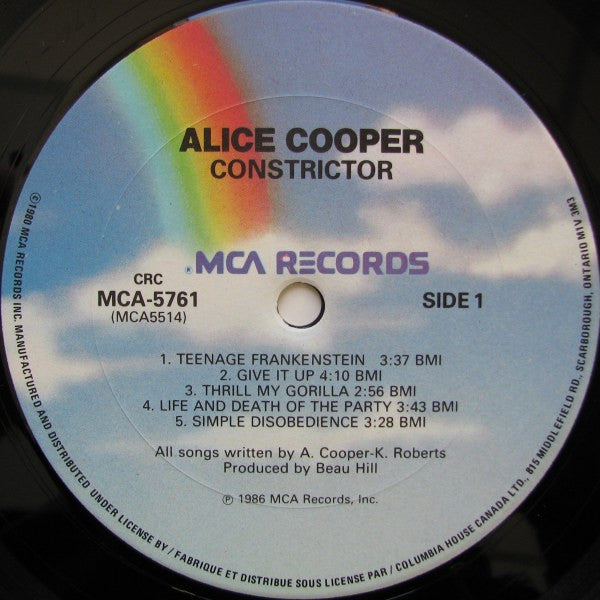 Alice Cooper – Constrictor (Used vinyl)