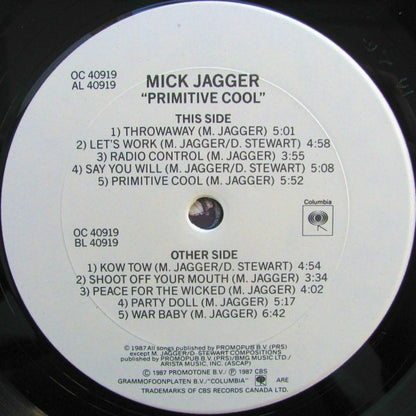 Mick Jagger – Primitive Cool (Used vinyl)