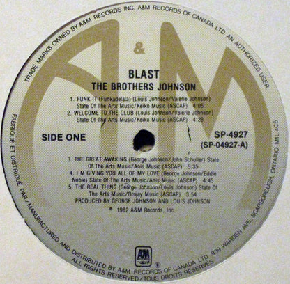 The Brothers Johnson – Blast! (Used vinyl)