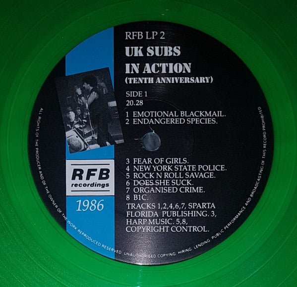 UK Subs – In Action (Tenth Anniversary) (Used vinyl)