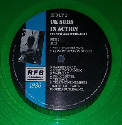 UK Subs – In Action (Tenth Anniversary) (Used vinyl)