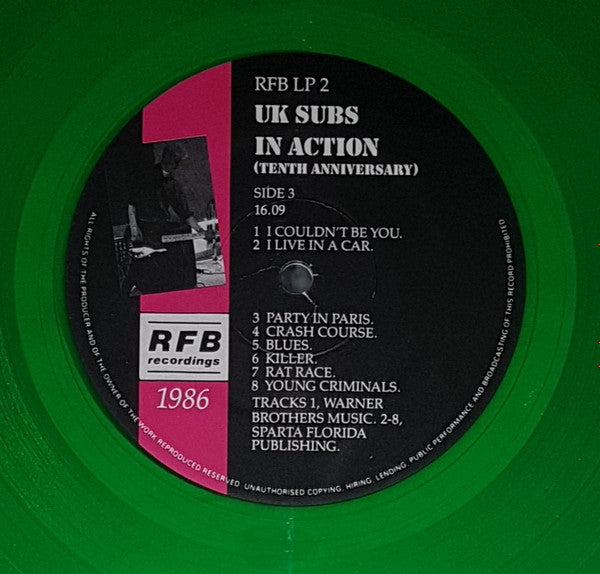 UK Subs – In Action (Tenth Anniversary) (Used vinyl)