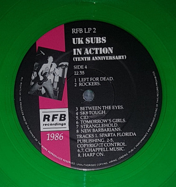 UK Subs – In Action (Tenth Anniversary) (Used vinyl)