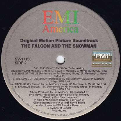 Pat Metheny Group – The Falcon And The Snowman (Original Motion Picture Soundtrack) (Used vinyl)