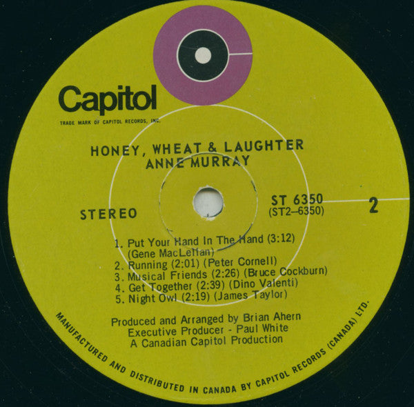 Anne Murray – Honey Wheat & Laughter (Used vinyl)