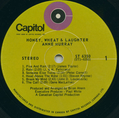 Anne Murray – Honey Wheat & Laughter (Used vinyl)