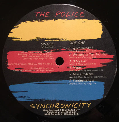 The Police ‎– Synchronicity (Used vinyl)
