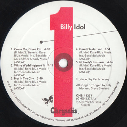 Billy Idol – Billy Idol (Used vinyl)