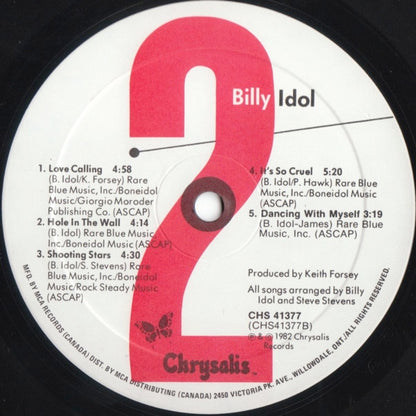 Billy Idol – Billy Idol (Used vinyl)