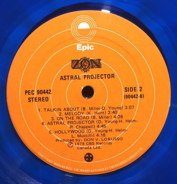 Zon – Astral Projector (Used Blue vinyl)