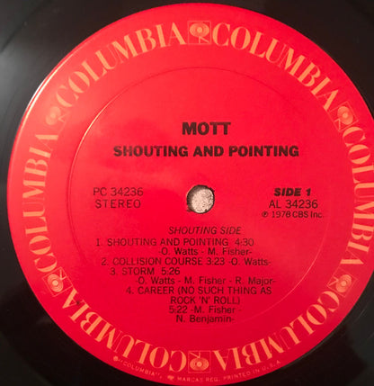 Mott – Shouting And Pointing (Used vinyl)