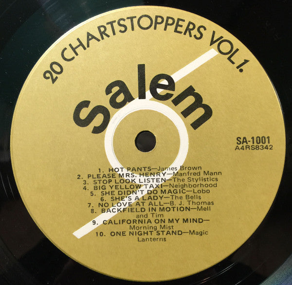 Various – 20 Chartstoppers Vol 1. (Used vinyl)