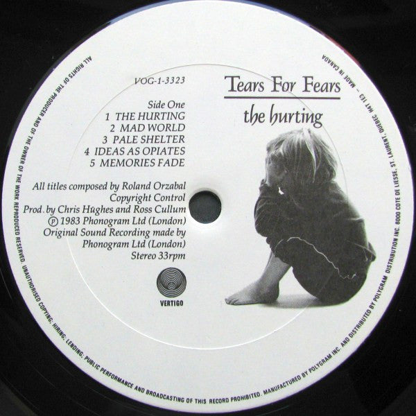 Tears For Fears – The Hurting (Used vinyl)