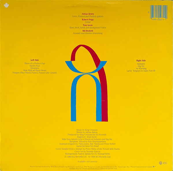 King Crimson – Three Of A Perfect Pair (Used vinyl)