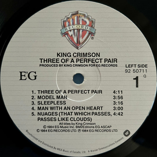 King Crimson – Three Of A Perfect Pair (Used vinyl)