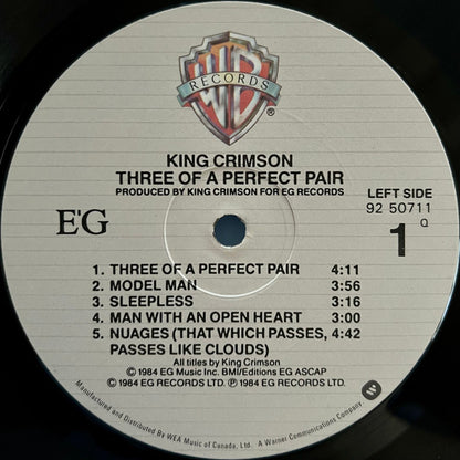 King Crimson – Three Of A Perfect Pair (Used vinyl)