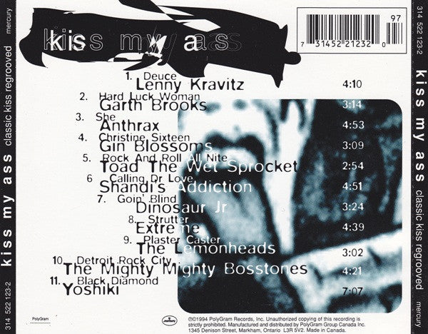 Various – Kiss My Ass: Classic Kiss Regrooved (Used CD)