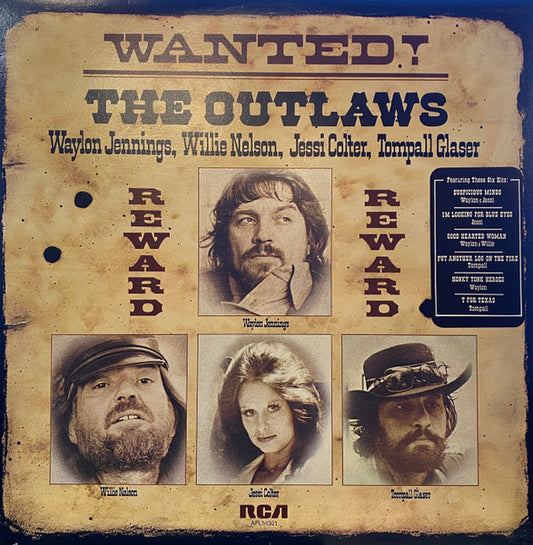 Waylon Jennings, Willie Nelson, Jessi Colter, Tompall Glaser – Wanted! The Outlaws (Used viny)
