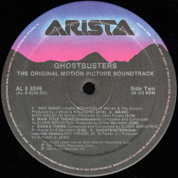 Various – Ghostbusters (Original Soundtrack Album) (Used vinyl)