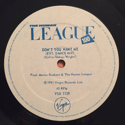 The Human League – Don't You Want Me (Used vinyl)
