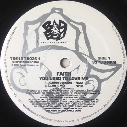 Faith – You Used To Love Me (Used vinyl)