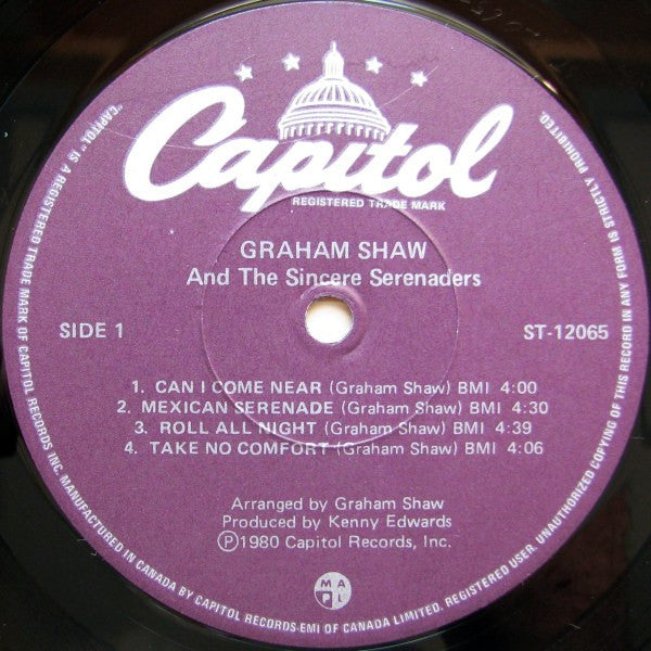 Graham Shaw And The Sincere Serenaders – Graham Shaw And The Sincere Serenaders (Used vinyl)