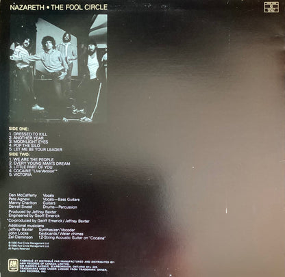 Nazareth – The Fool Circle (Used vinyl)