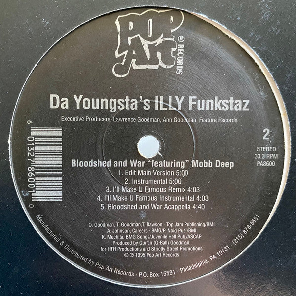 Da Youngsta's ILLY Funkstaz ‎– I'll Make You Famous / Bloodshed And War (Used vinyl)