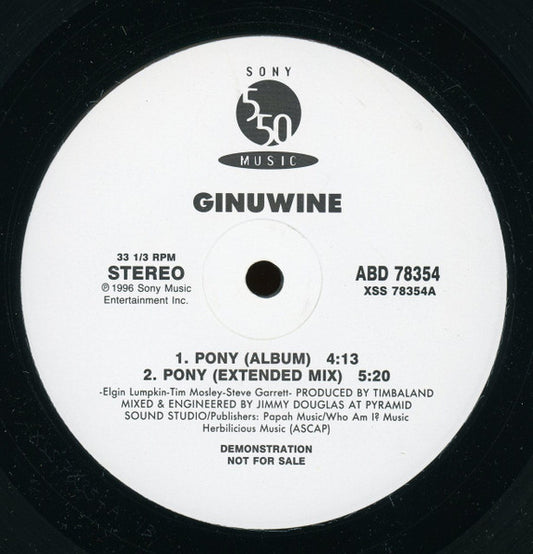 Ginuwine – Pony (Used vinyl)